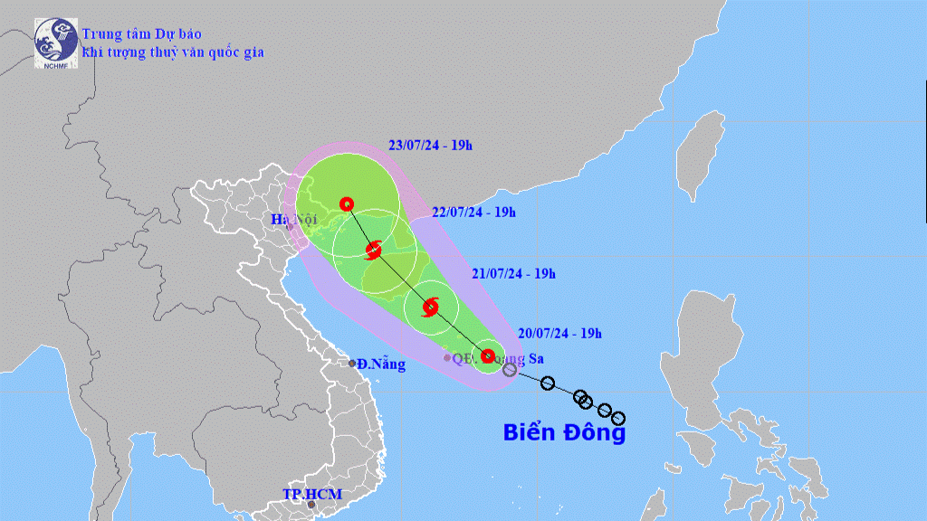 Ap thap nhiet doi co kha nang manh len thanh bao trong 24 gio toi hinh anh 1