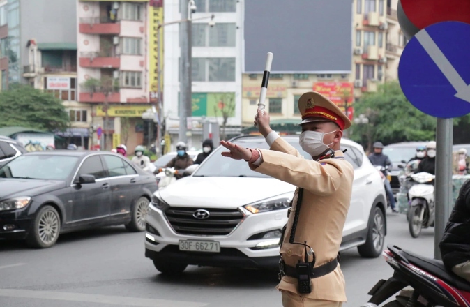 ha noi phan luong giao thong phuc vu quoc tang tong bi thu nguyen phu trong hinh anh 1